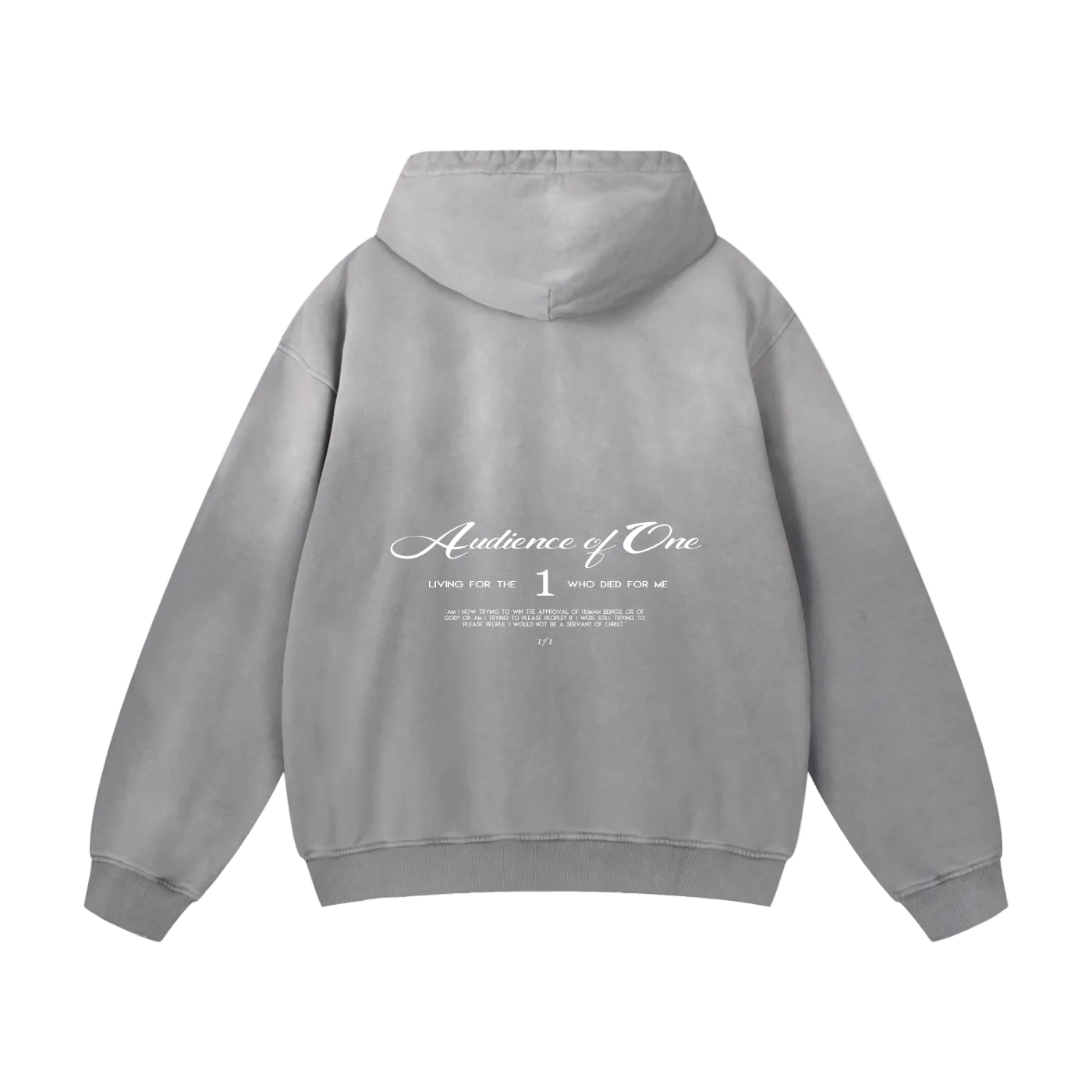'AUDIENCE OF ONE' HEAVYWEIGHT HOODIE (OVERSIZED)