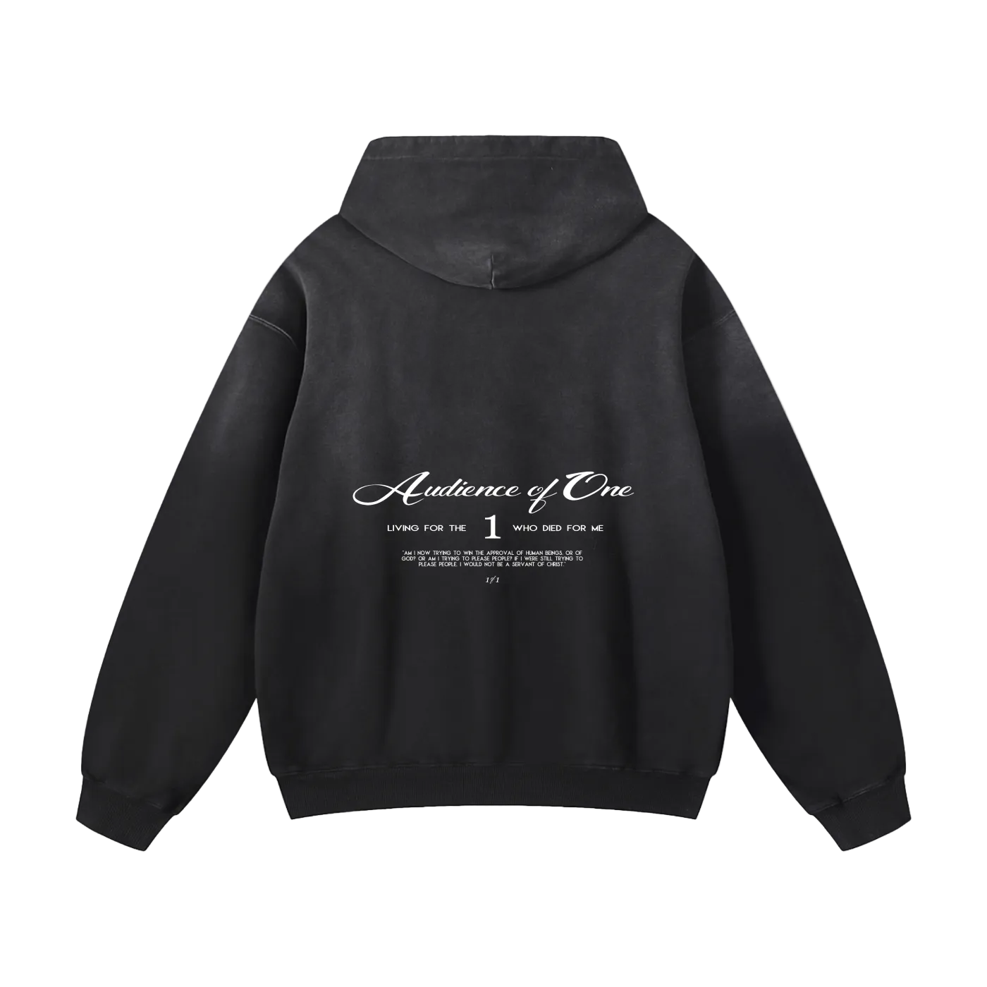 'AUDIENCE OF ONE' HEAVYWEIGHT HOODIE (OVERSIZED)