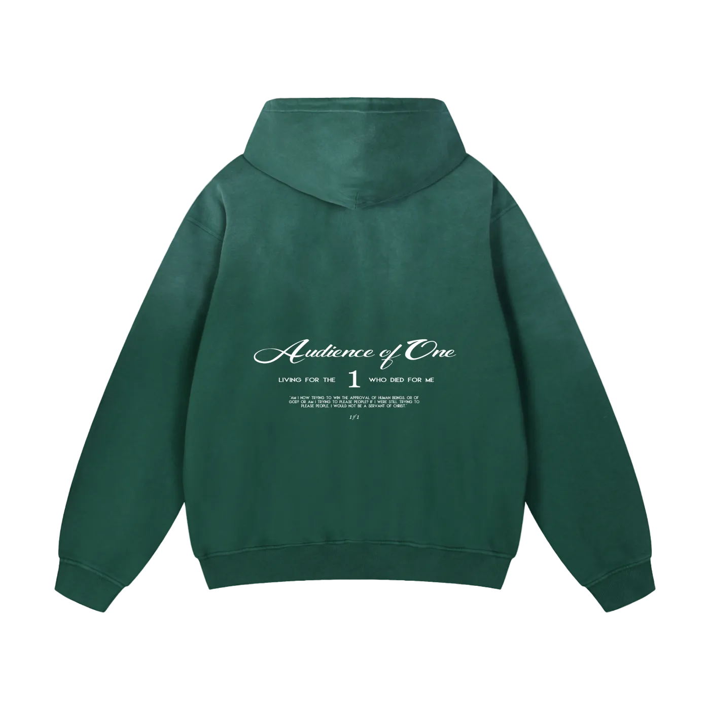 'AUDIENCE OF ONE' HEAVYWEIGHT HOODIE (OVERSIZED)